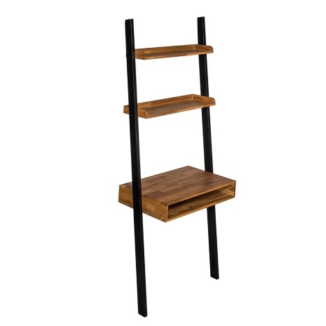 Copenhagen - Black Frame - Oiled Wood - Ladder Desk
