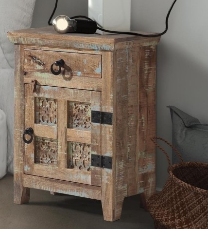 Aravali Mango Bedside Table Right ( ARA-208-R)
