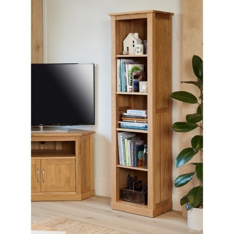 Mobel Oak Narrow Bookcase COR01D
