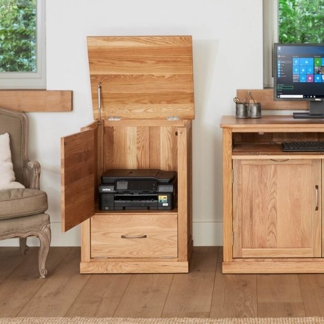 Mobel Oak Printer Cupboard COR07C