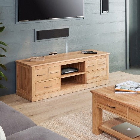 Mobel Oak - Widescreen TV Cabinet COR09B