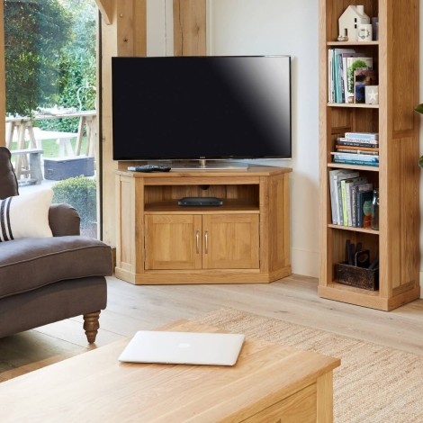 Mobel Oak - Corner TV Cabinet COR09C