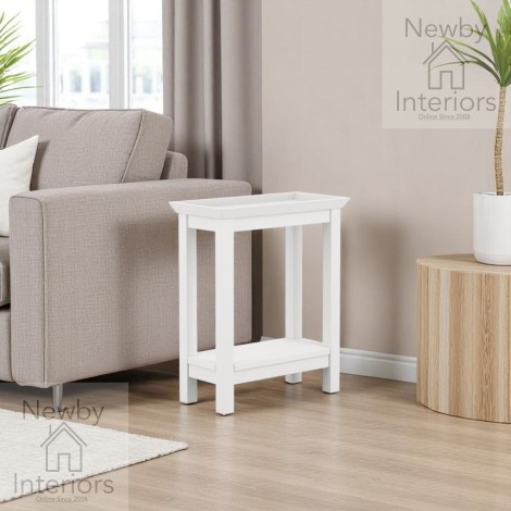 Cote White Side Table