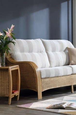 Desser, Centurion, Light Oak, Cane 2 Seater Sofa