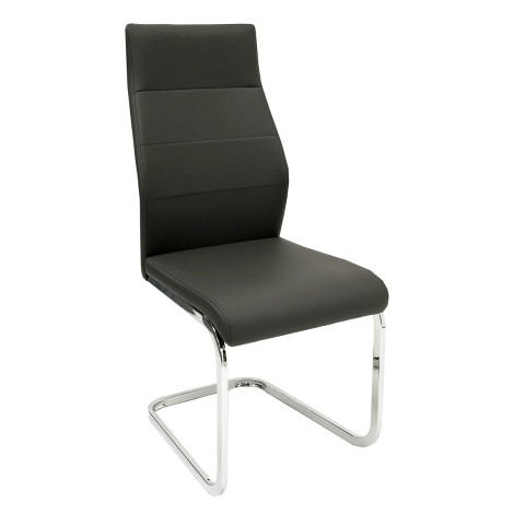 Georgia Grey PU Chair (Pair)
