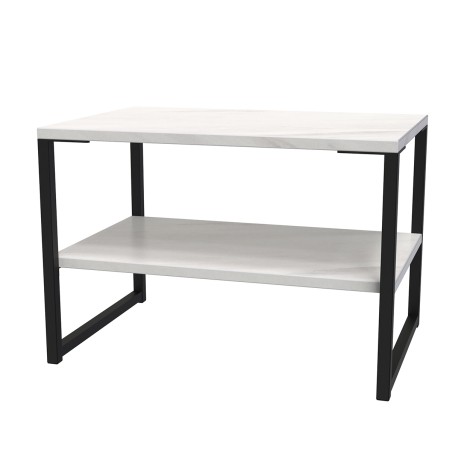 Diego - Marble - Lamp Table - Black Sleigh Leg