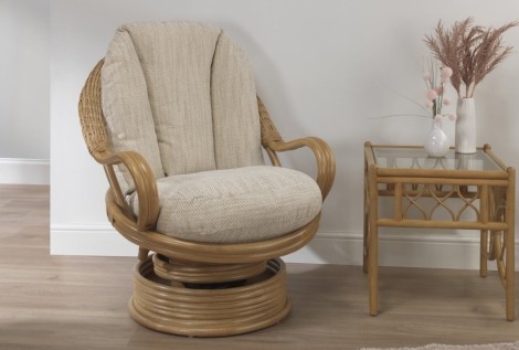 Desser, Seville, Light Oak, Deluxe Swivel Rocker Chair