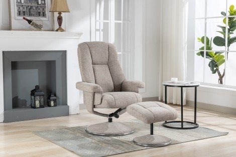 Delvin leather outlet glider recliner