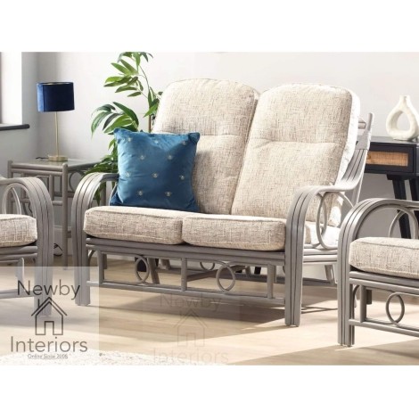 Madrid 2 Seater Sofa Grey Wash Rattan