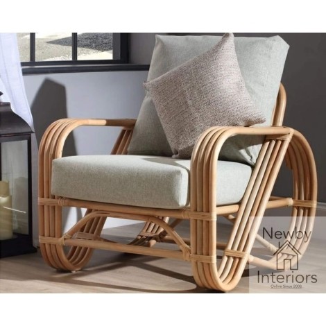 Pretzel Armchair Natural Rattan