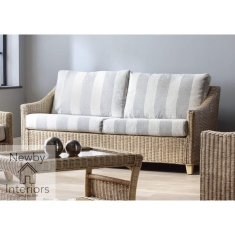 Dijon 3 Seater Sofa Natural Wash Rattan