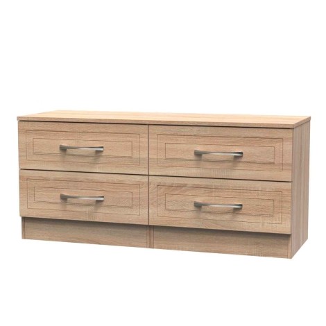 Dorset - Bardolino Oak 4 Drawers Bed Box