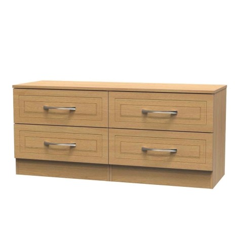 Dorset - Modern Oak 4 Drawers Bed Box