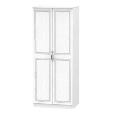 Dorset - Signature White 2 Door Double Plain Wardrobe