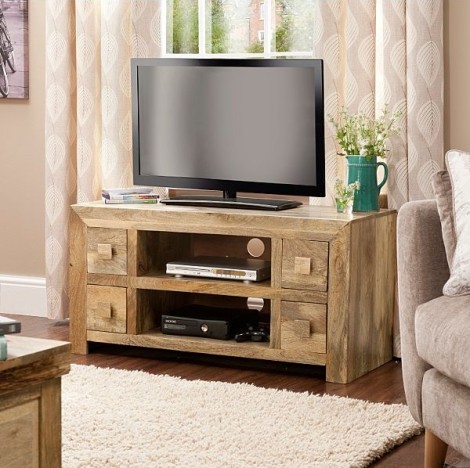Dakota Mango Plazma Tv Unit 4 Drawer