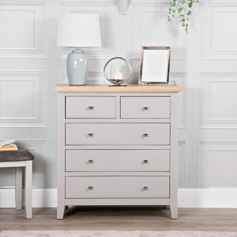 Eaton - Oak and Grey - Painted - 2 over 3 Chest