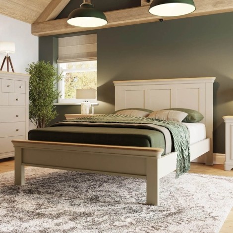 Faire 4ft6 Panel Bed in Putty