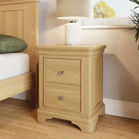 Faire 2 Drawer Bedside in Classic Oak