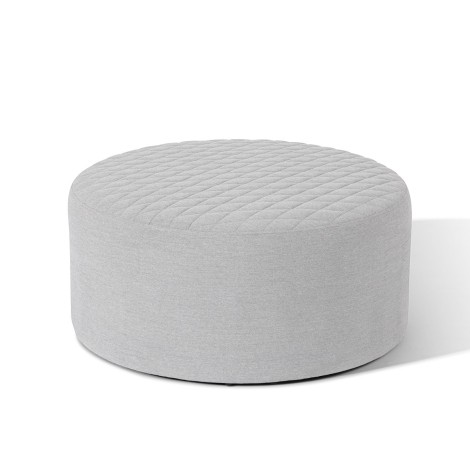 Ambition Quilted Footstool - Lead Chine