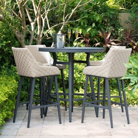 Regal 4 Seat Round Bar Set / Oatmeal
