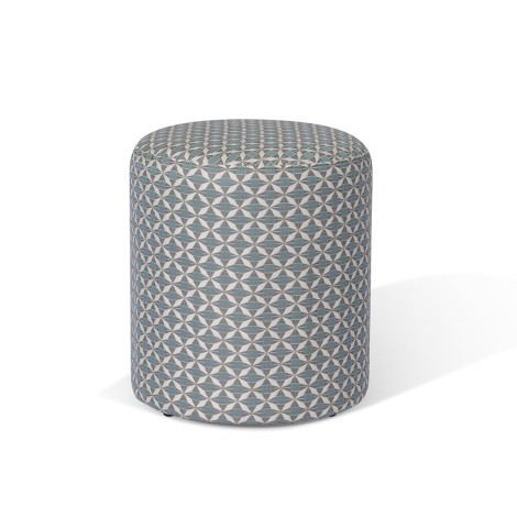 Fabric Sunbrella Footstool 45x45cm / Mosaic Blue