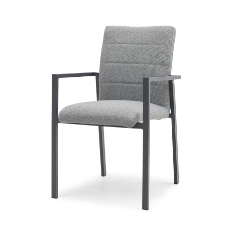 Pair of Ibiza Dining Chair - Zinc Grey