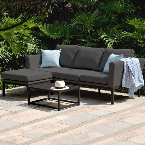Pulse Chaise Sofa Set / Charcoal