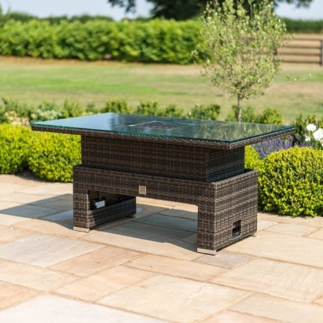 Rising Table with Ice Bucket / Brown
