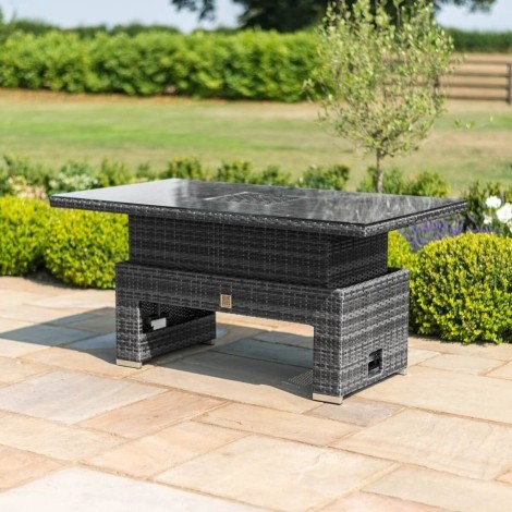 Rising Table with Ice Bucket / Grey
