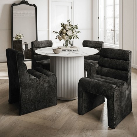 Fuji Stone / White Dining Table 