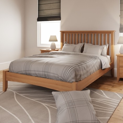 Goa Light Oak - 4'6" Double Bed Frame