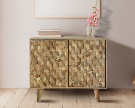 Geometric Mango Small Sideboard