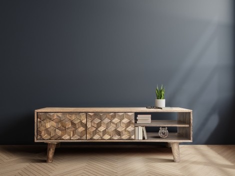 Geometric Mango TV Unit 118 cm