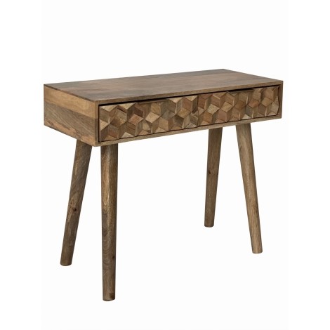 Geometric Mango Console Table 2 Dawer