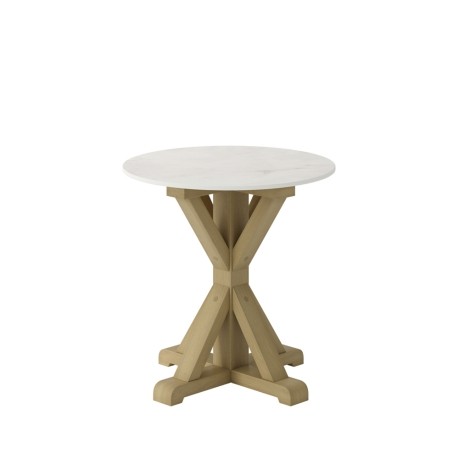 Harrow Stone / Latte Side Table