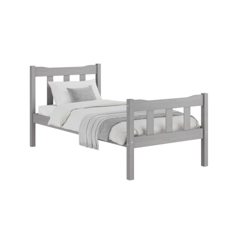Havana Grey Washed Single Size Bed 