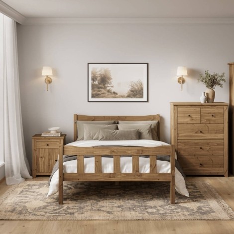 Havana Pine Bed Frame Double Size