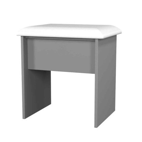 Haworth - Dusk Grey Dressing Table Stool / Vainty Stool