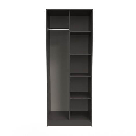 Hong Kong - Open Shelf - Tall - Wardrobe - Graphite Finish