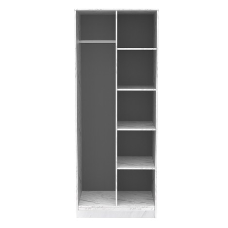 Hong Kong - Marble Finish - Open Shelf - Tall - Wardrobe