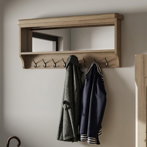 Hoxley Smoked Oak - Hall Bench Mirror Top