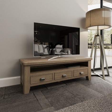 Hoxley Smoked Oak - Large Tv Unit