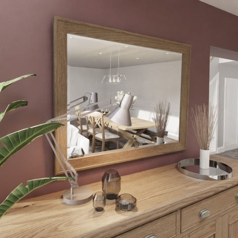 Hoxley Smoked Oak - Wall Mirror