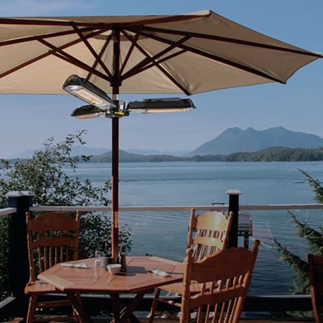 2000W Vulcan Parasol Tri Electric Patio Heater