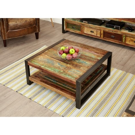 Baumhaus - Urban Chic - Reclaimed Wood - Square Coffee Table - IRF08C