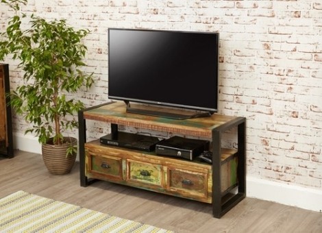 Baumhaus - Urban Chic - Reclaimed Wood - Television Cabinet - IRF09B
