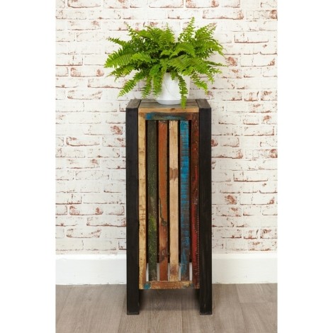 Baumhaus - Urban Chic - Reclaimed Wood - Tall Plant Stand/Lamp Table - IRF10D