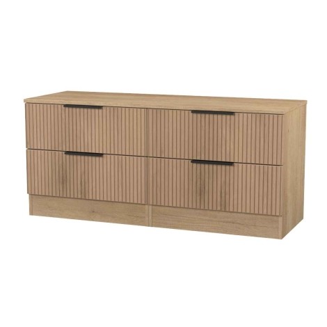 Java - 4 Drawer Bed Box - Slatted Effect Front and Nebraska Base