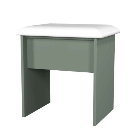 Java - Dressing Table Stool / Vainty Stool - Reed Green Base