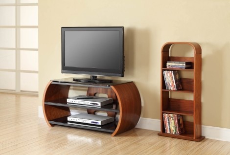 Jual Florence Curve Walnut TV Stand 850mm JF208